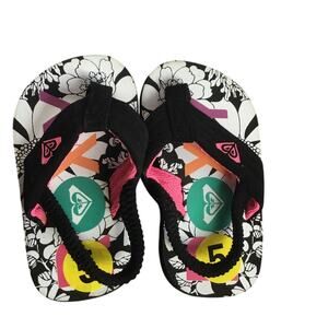 Roxy Thong Sandals with Elastic Slingback Strap Toddler Girl's size 5